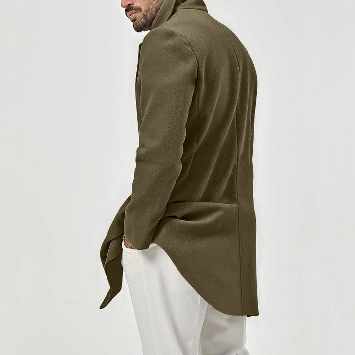 Max - Men's Double-Breasted Wool-Blend Topcoat