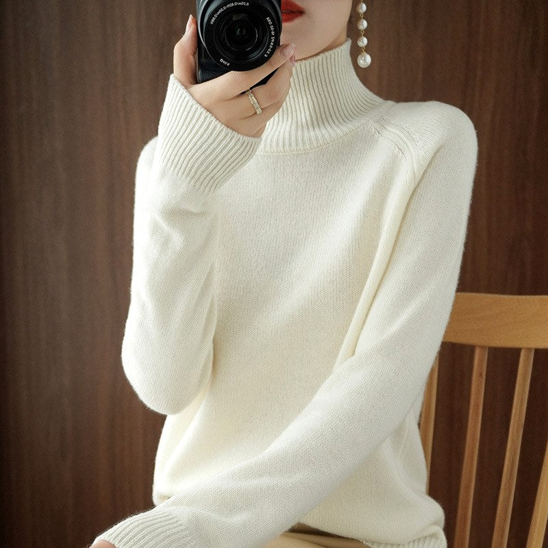Miriam - Women’s Ribbed Turtleneck Knit Sweater 2