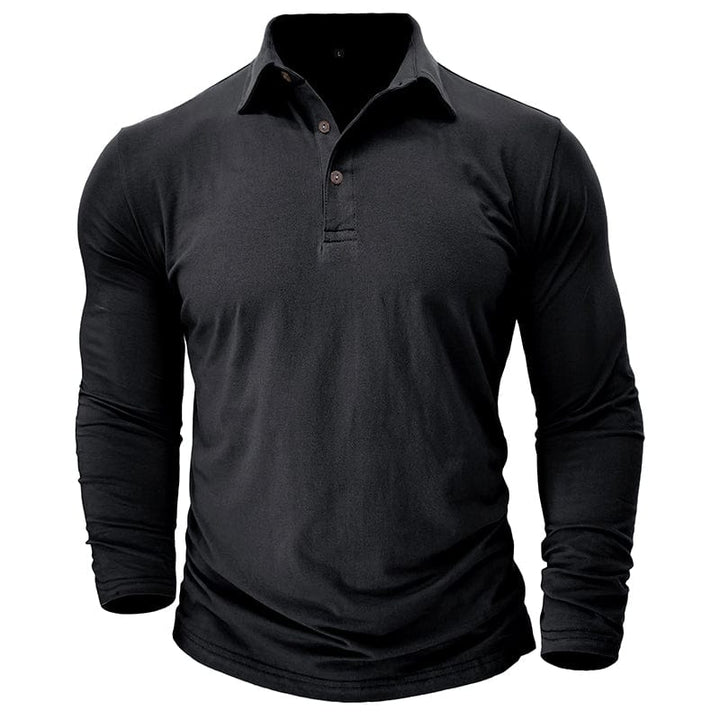 Orville - Men's Tapered Long Sleeve Polo Shirt