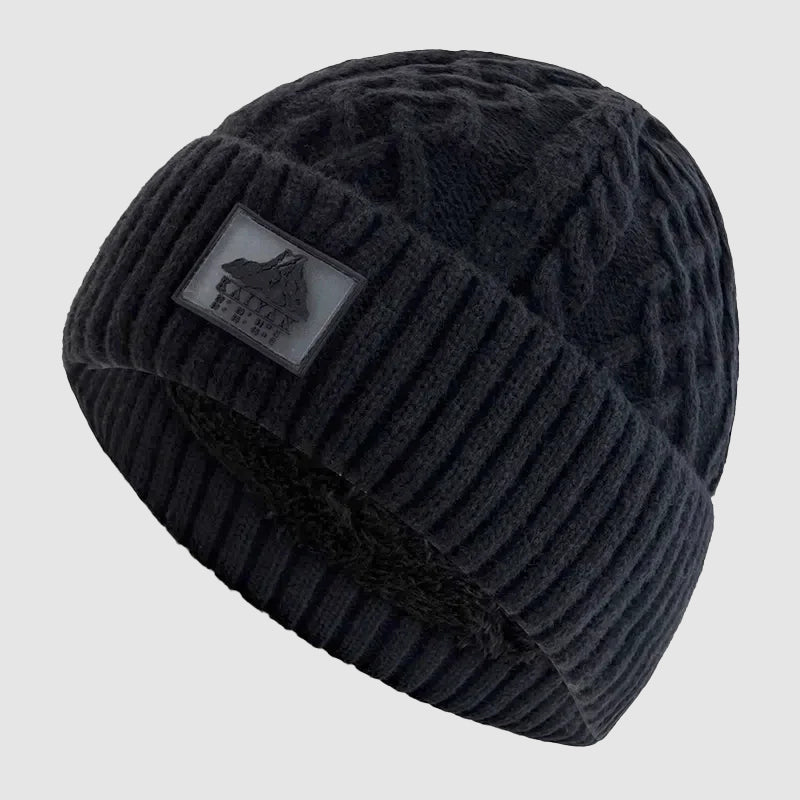 Oslo - Cable-Knit Beanie with Fleece Lining