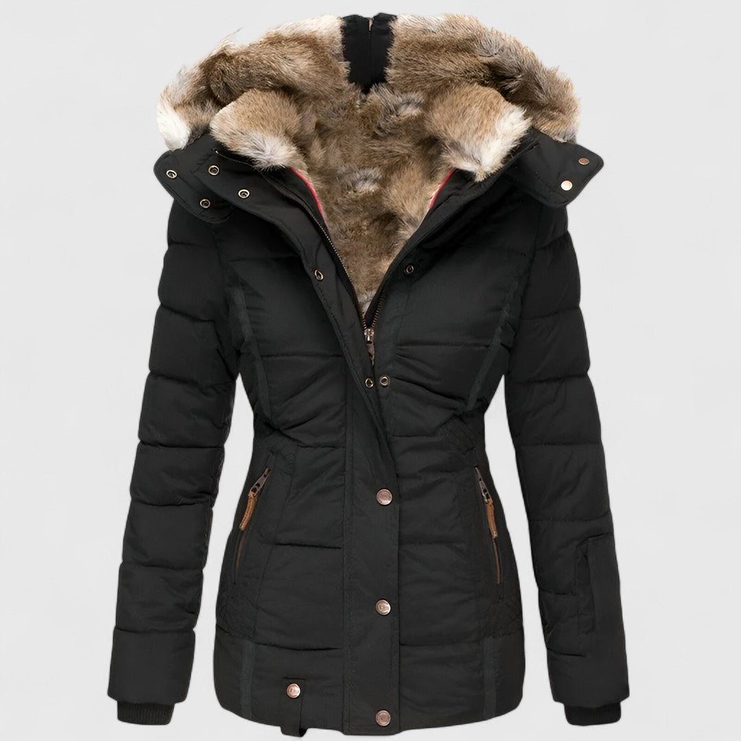Rosie - Women's Fur-Lined Hooded Puffer Parka Jacket