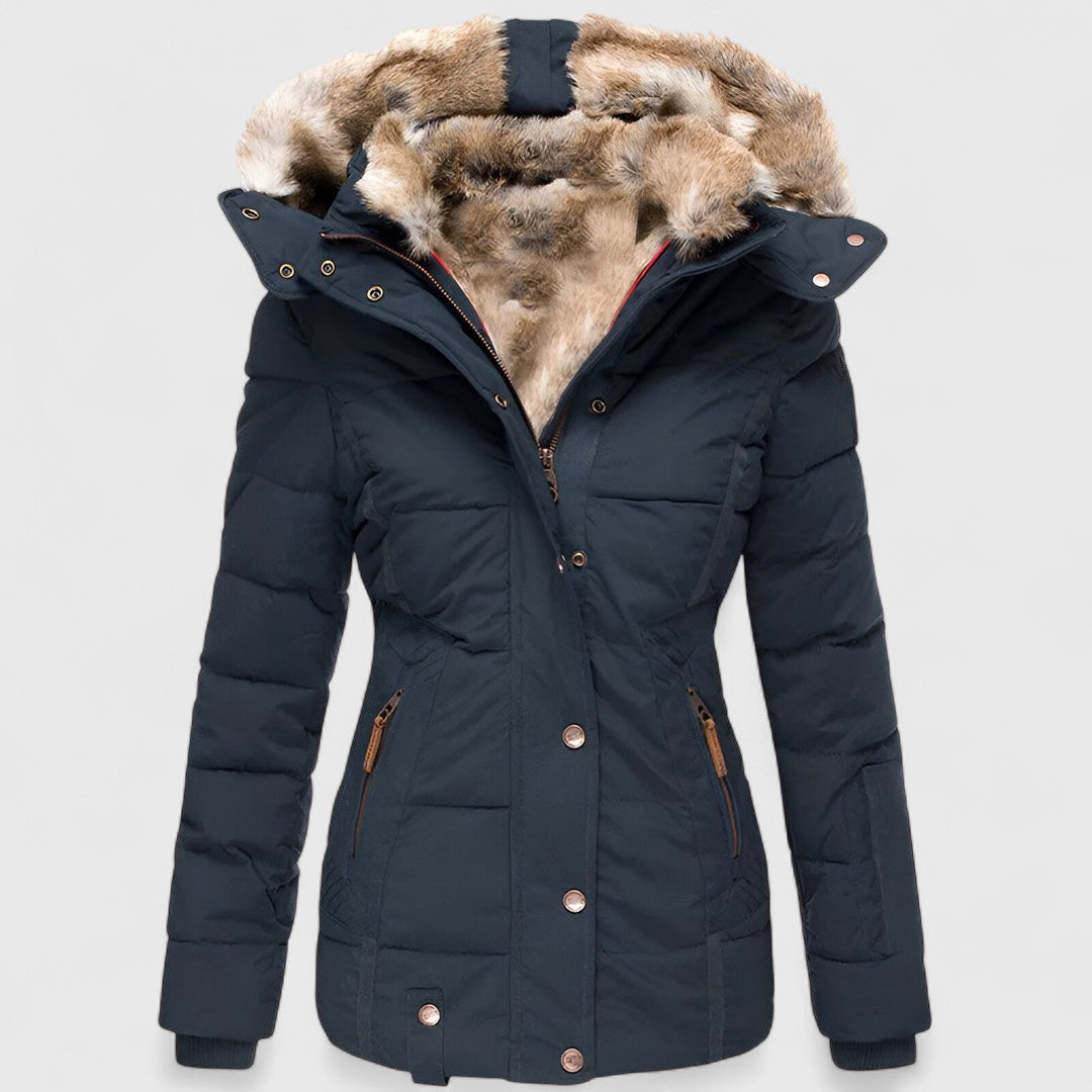 Rosie - Women's Fur-Lined Hooded Puffer Parka Jacket