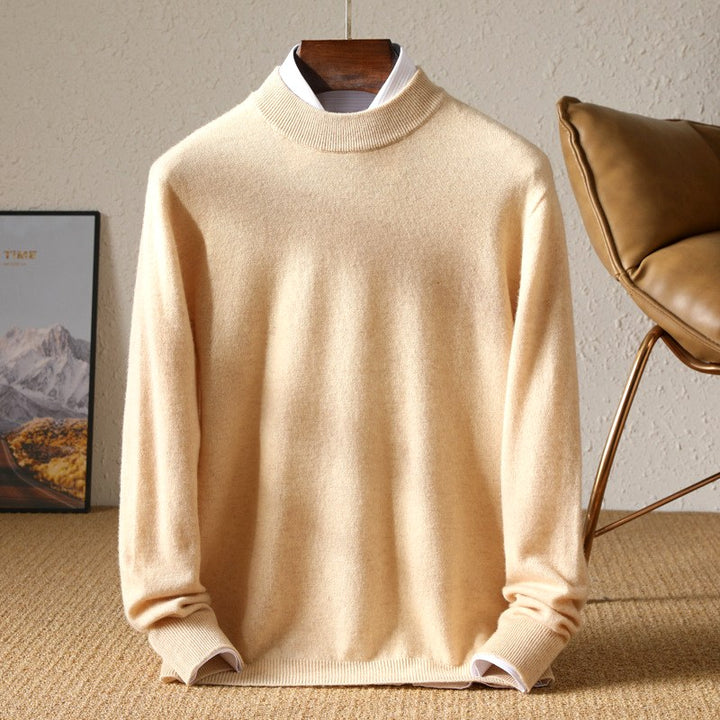 Rowdy - Men’s Wool Mock Neck Knit Sweater 4