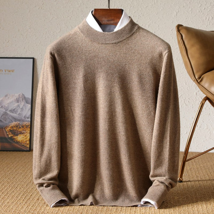 Rowdy - Men’s Wool Mock Neck Knit Sweater 6