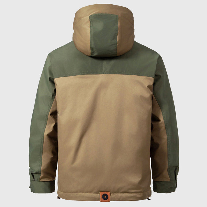 Ruben - Men's Colorblock Half-Zip Hooded Jacket