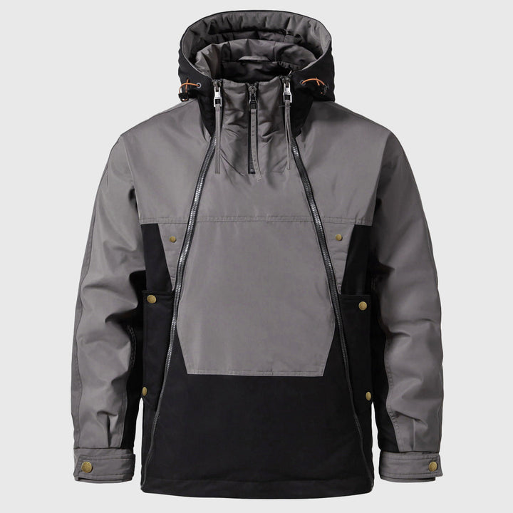 Ruben - Men's Colorblock Half-Zip Hooded Jacket