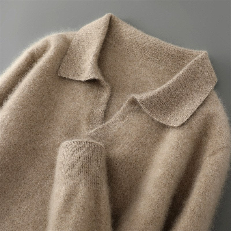 Russell - Men's Wool Pointed-Collar Pullover Sweater 5