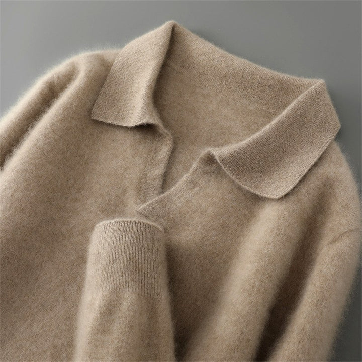 Russell - Men's Wool Pointed-Collar Pullover Sweater 5