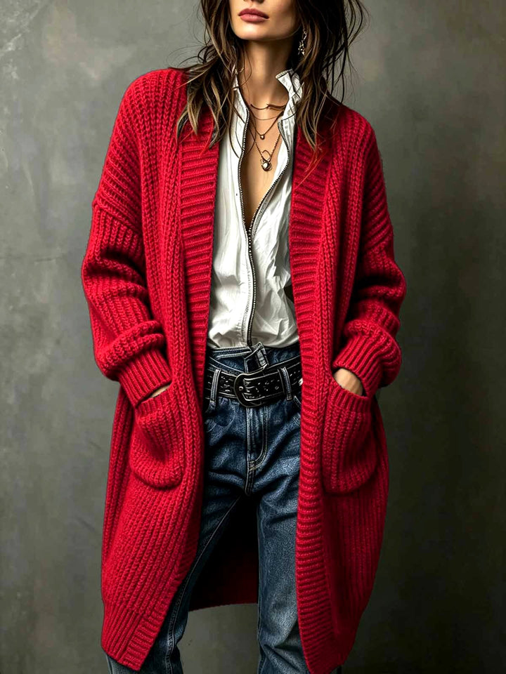 Ryza - Women's Chunky Knit Longline Cardigan 6