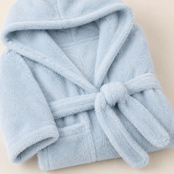 Sienna - Women's Hooded Fleece Robe with Self-Tie Belt