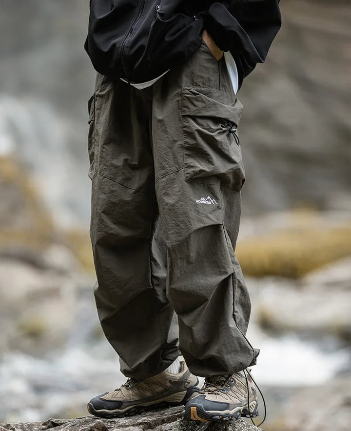 Walter - Men's Water-Resistant Cargo Pants with Drawstring Cuffs