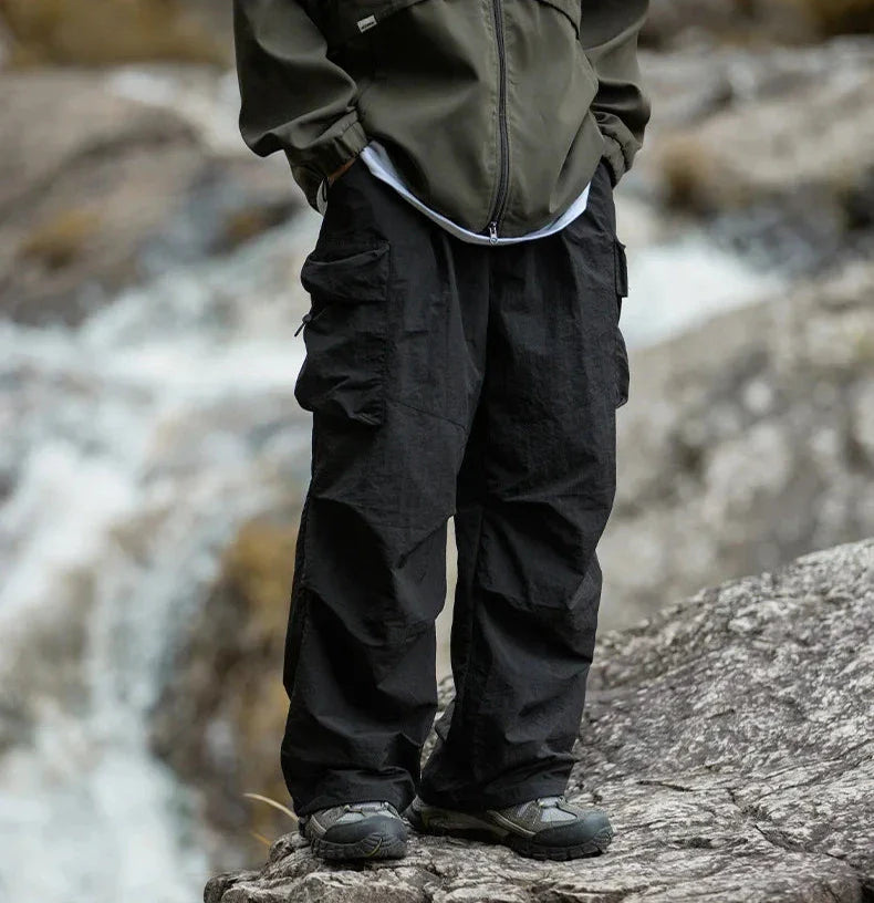 Walter - Men's Water-Resistant Cargo Pants with Drawstring Cuffs