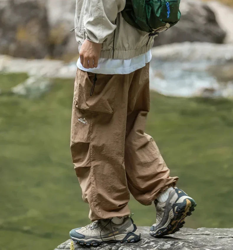 Walter - Men's Water-Resistant Cargo Pants with Drawstring Cuffs