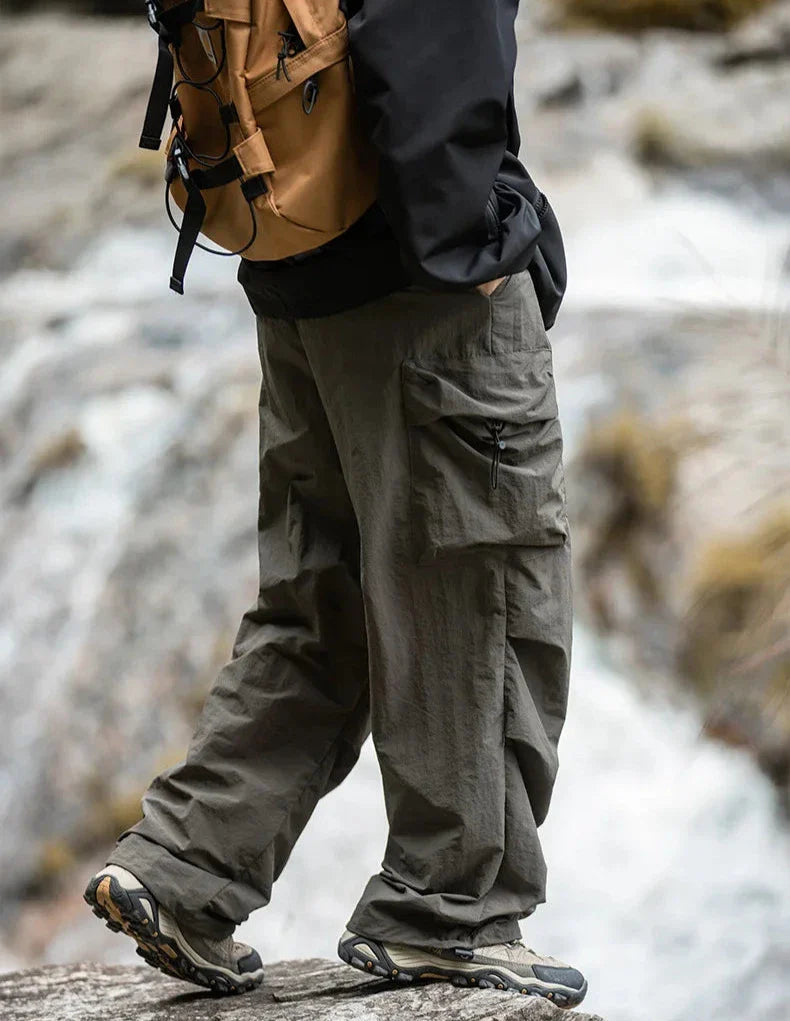 Walter - Men's Water-Resistant Cargo Pants with Drawstring Cuffs