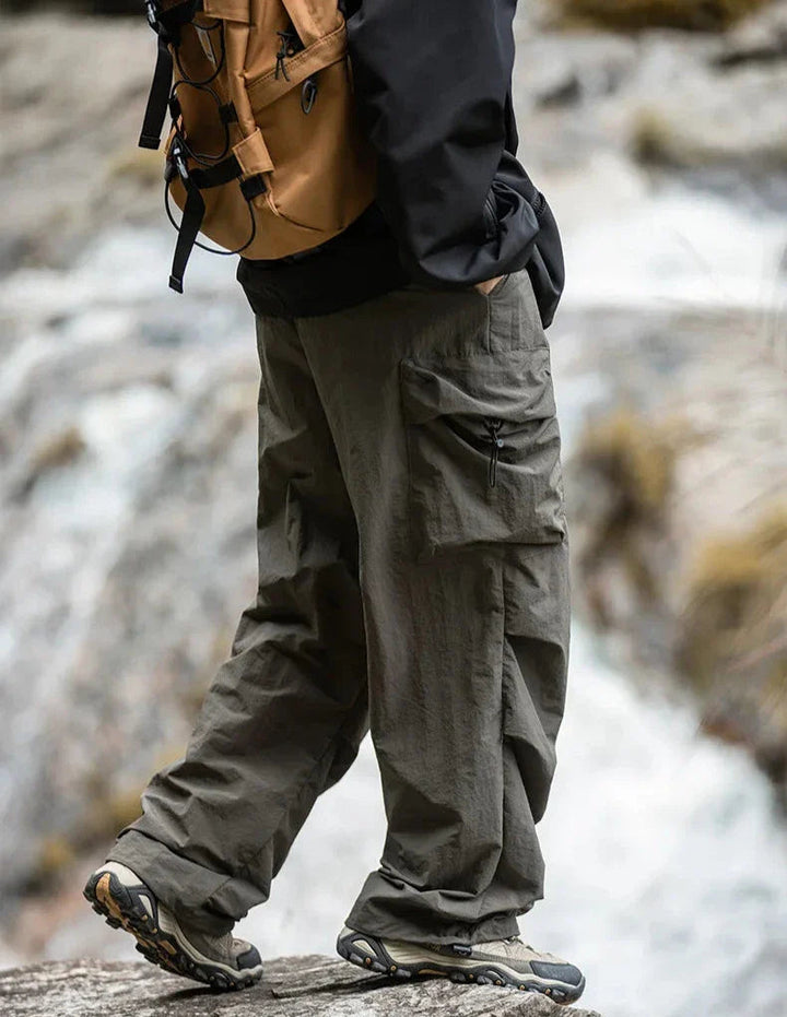Walter - Men's Water-Resistant Cargo Pants with Drawstring Cuffs