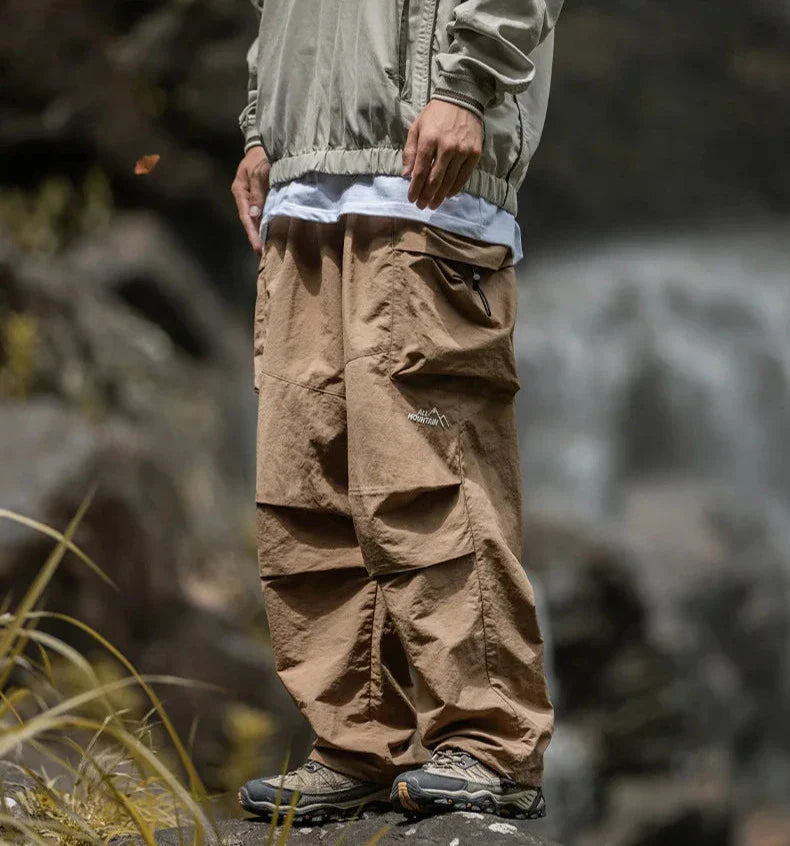 Walter - Men's Water-Resistant Cargo Pants with Drawstring Cuffs