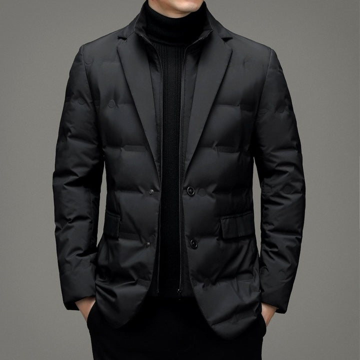 William - Men's Down Puffer Jacket with Button Closure 2