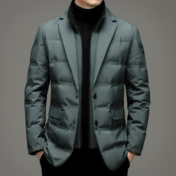 William - Men's Down Puffer Jacket with Button Closure 3